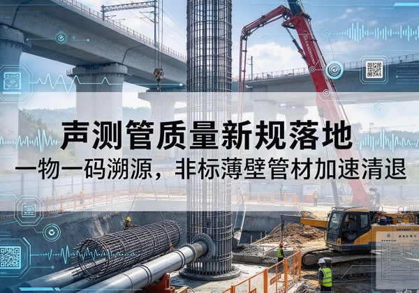 阿拉善盟声测管质量新规落地，一物一码溯源，非标薄壁管材加速清退