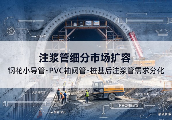 阿拉善盟注浆管细分市场扩容，隧道钢花小导管、PVC 袖阀管、桩基后注浆管需求分化